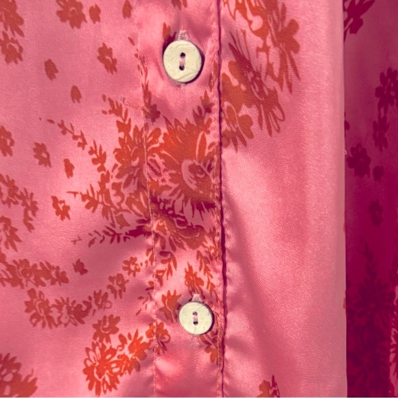 FREE PEOPLE Intimately Goddess Pajama Set Two Piece Floral Oversized Women’s - Picture 7 of 10